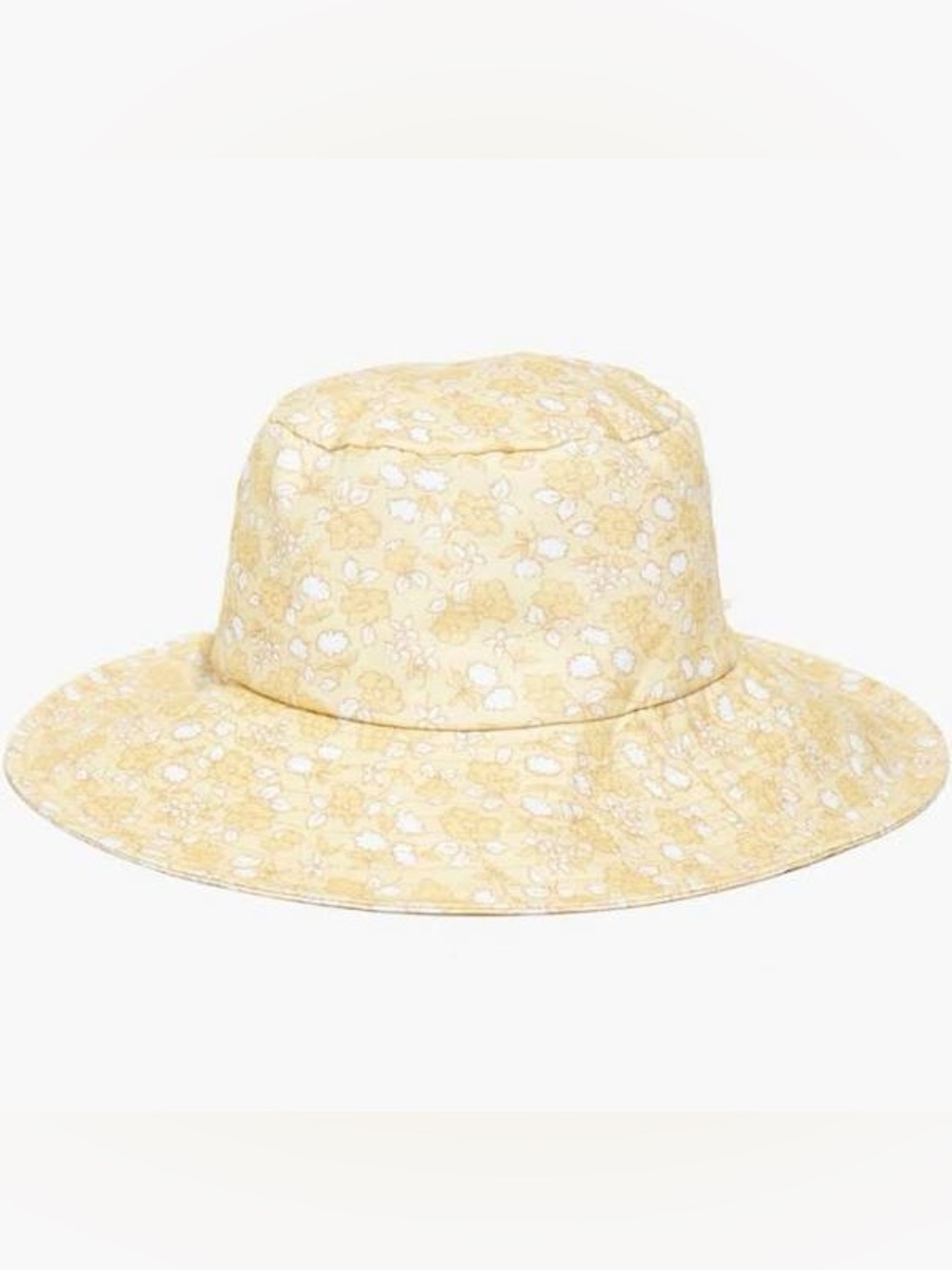 Madewell Yellow Floral Packable Sun Hat